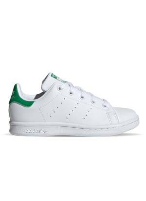 Scarpe Adidas Stan Smith C Bianco E Verde FX7524