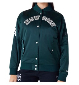 Giacca New Era Mlb Bomber New York Yankees Womens Verde Scuro 60564952