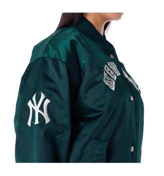 Giacca New Era Mlb Bomber New York Yankees Womens Verde Scuro | New Era | 