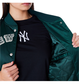 Giacca New Era Mlb Bomber New York Yankees Womens Verde Scuro | New Era | 