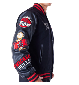 Giacca New Era Varsity Nba Patch Chicago Bulls Nero | New Era | 