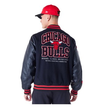 Giacca New Era Varsity Nba Patch Chicago Bulls Nero | New Era | 