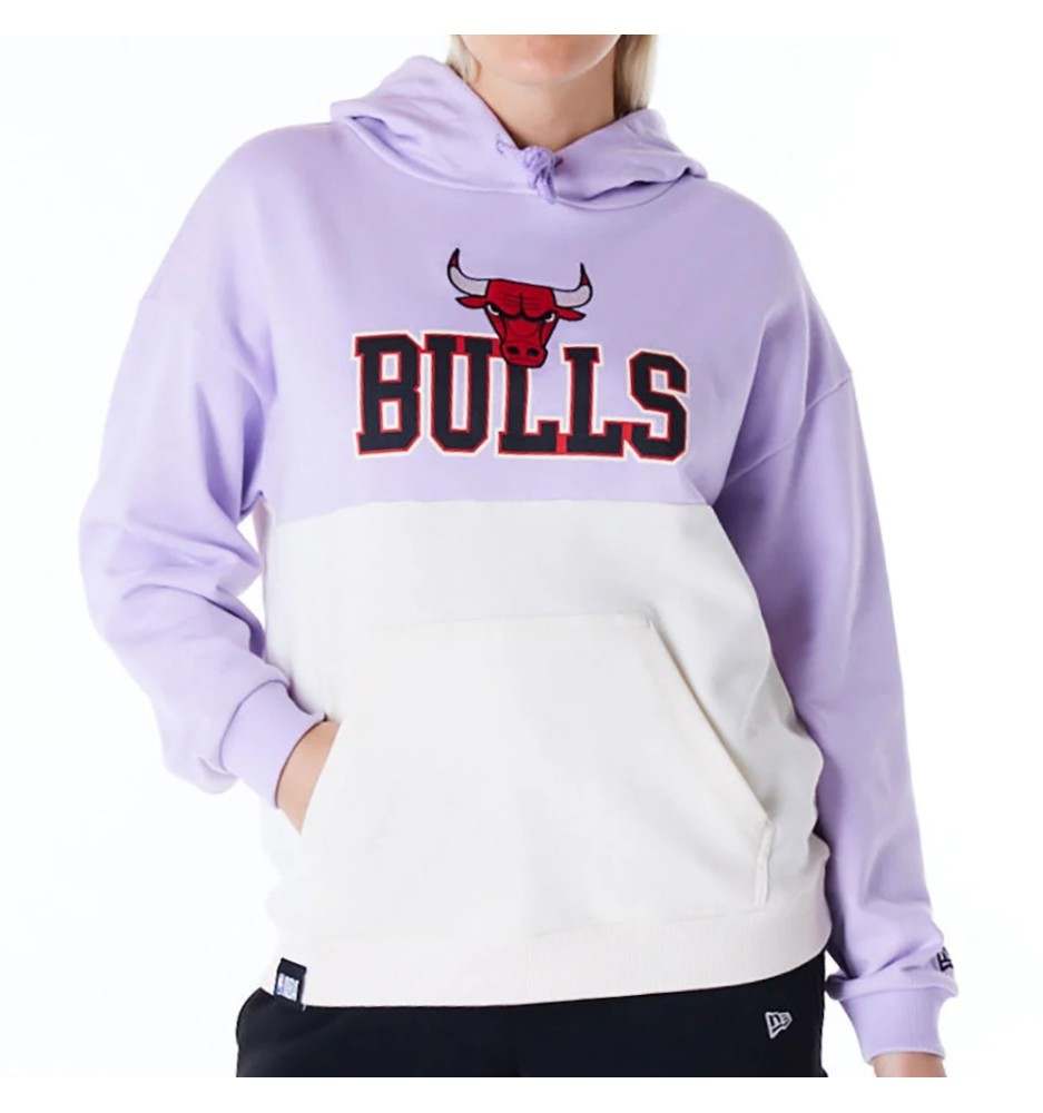 Felpa New Era Con Cappuccio Nba Oversize Chicago Bulls Lilla 60564982