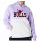 Felpa New Era Con Cappuccio Nba Oversize Chicago Bulls Lilla 60564982