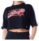 T-Shirt New Era Colour Block Crop Nba Chicago Bulls Nero 60564972
