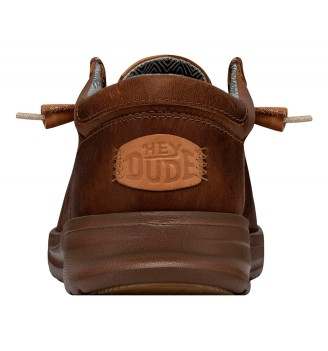 Scarpe Hey Dude Wally Grip Craft Leather 255 Marrone | Hey Dude | 