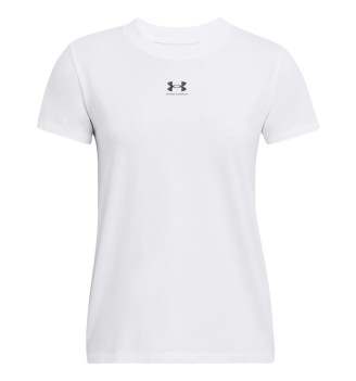 T-Shirt Under Armour Rival Core Bianco 1383648-100