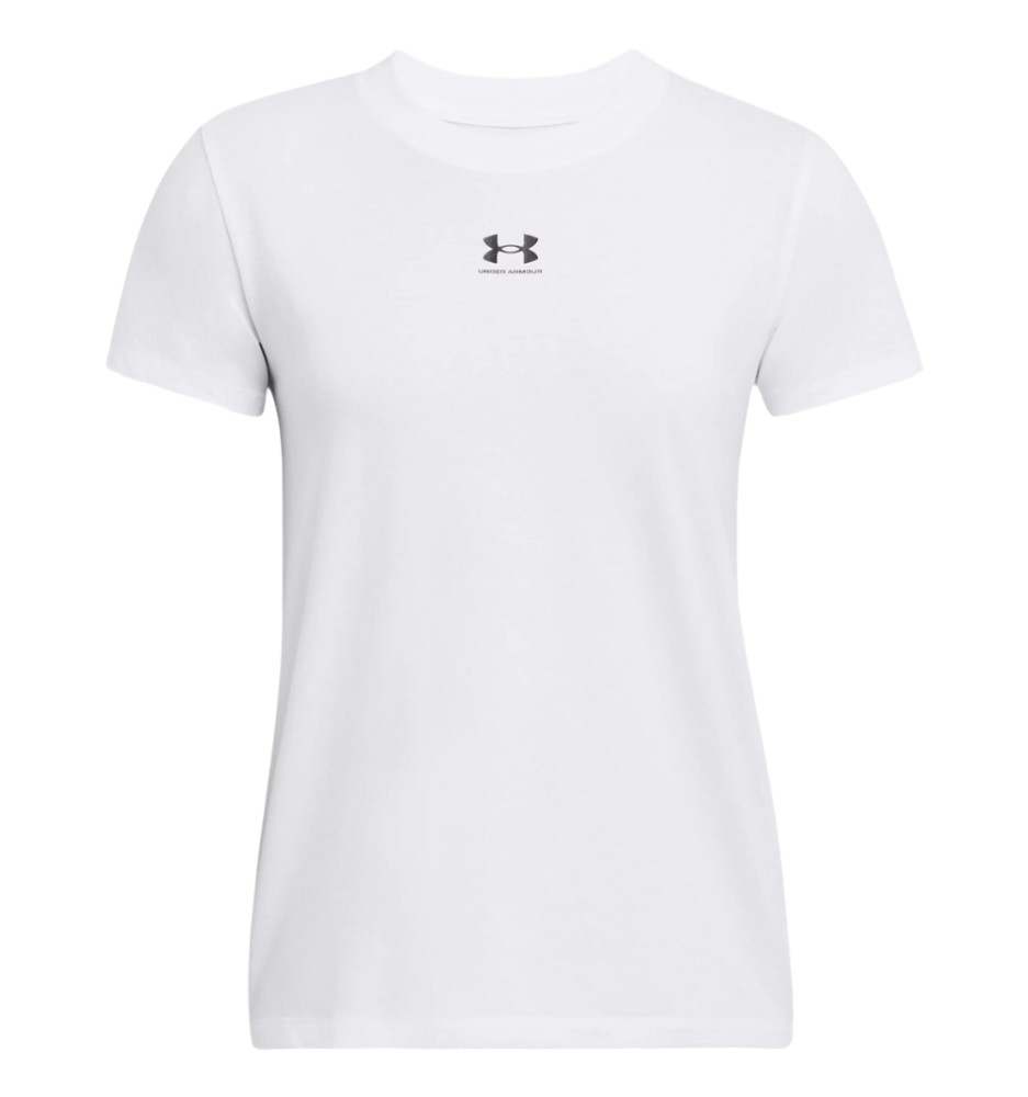 T-Shirt Under Armour Rival Core Bianco 1383648-100