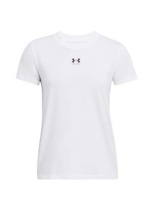 T-Shirt Under Armour Rival Core Bianco 1383648-100