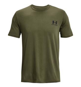 T-Shirt Under Armour Sportstyle Left Chest Verde 1326799 390