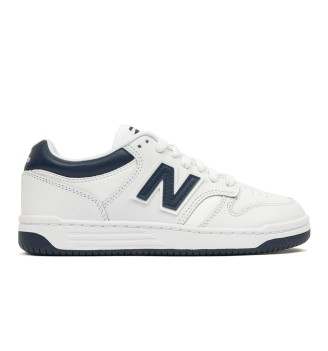 Scarpe New Balance 480 Kids Bianco E Blu Navy GSB480WN