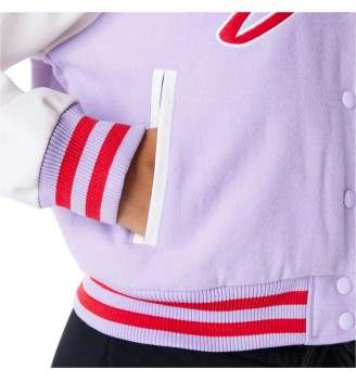 Giacca New Era Varsity Chicago Bulls Bianco e Lilla | New Era | 