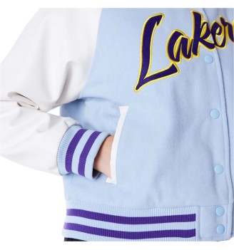 Giacca New Era Varsity Los Angeles Lakers Bianco e Celeste | New Era | 