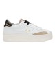 Scarpe Sun68 Big Katy Leather Pelle Bianco E Oro Z44223 0143