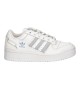 Scarpe Adidas Forum Bold Stripes W Bianco E Celeste ID1283
