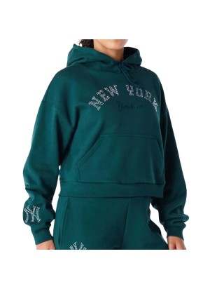 Felpa New Era Con Cappuccio Mlb New York Yankees Diamante Verde Scuro 60564947