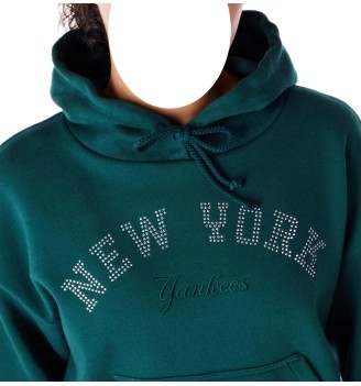 Felpa New Era Con Cappuccio Mlb New York Yankees Diamante Verde Scuro | New Era | 
