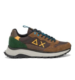 Scarpe Sun68 Fire And Camping Marrone E Verde Z44128 08