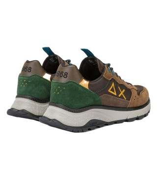 Scarpe Sun68 Fire And Camping Marrone E Verde | Sun68 | 