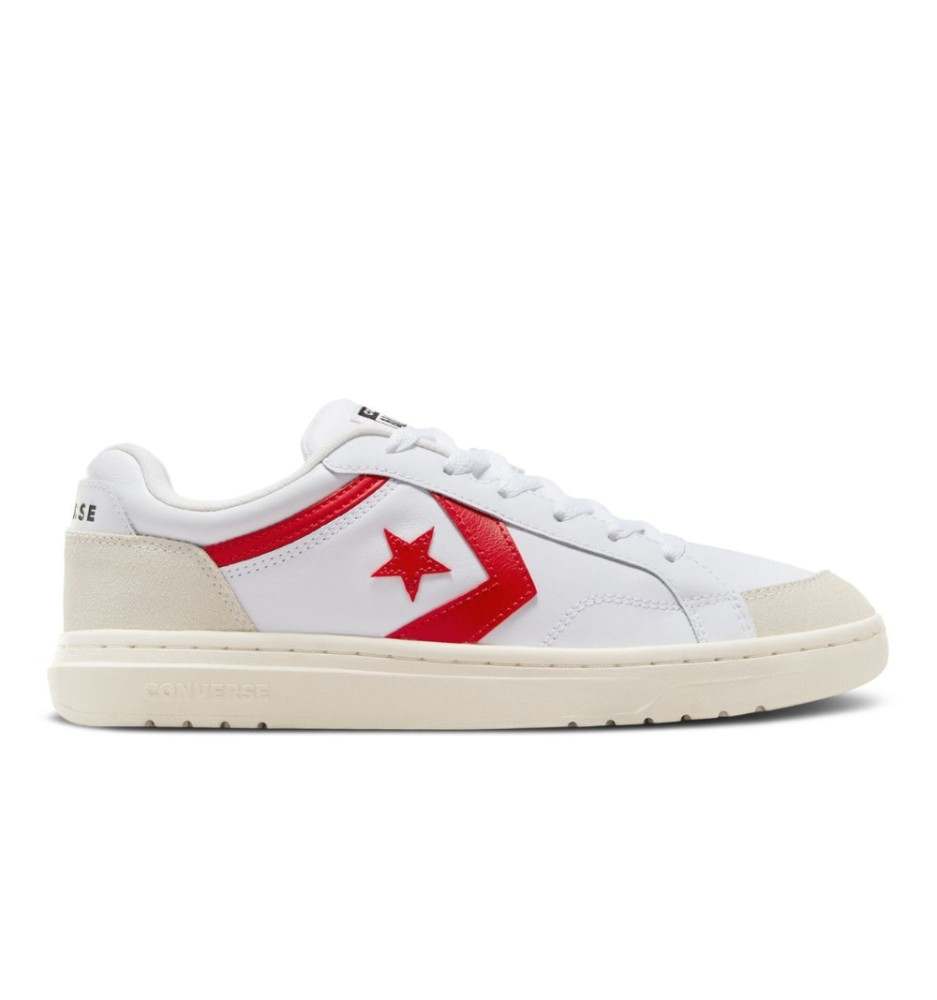 Scarpe Converse Pro Blaze Classic Ox Egret Bianco E Rosso A08645C