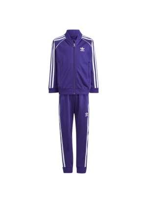 Completo Adidas Tuta Adicolor Sst Tracksuit Bambini Viola IY4793