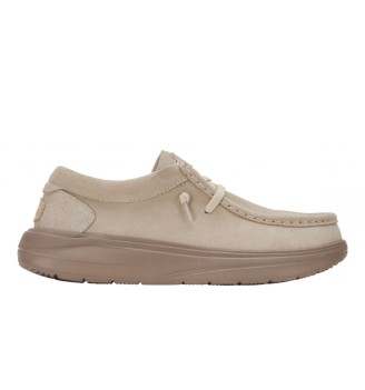 Scarpe Hey Dude Wendy Xtra Suede Blush Beige Chiaro HD.42641 684