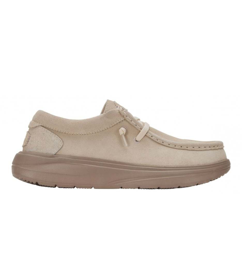 Scarpe Hey Dude Wendy Xtra Suede Blush Beige Chiaro HD.42641 684