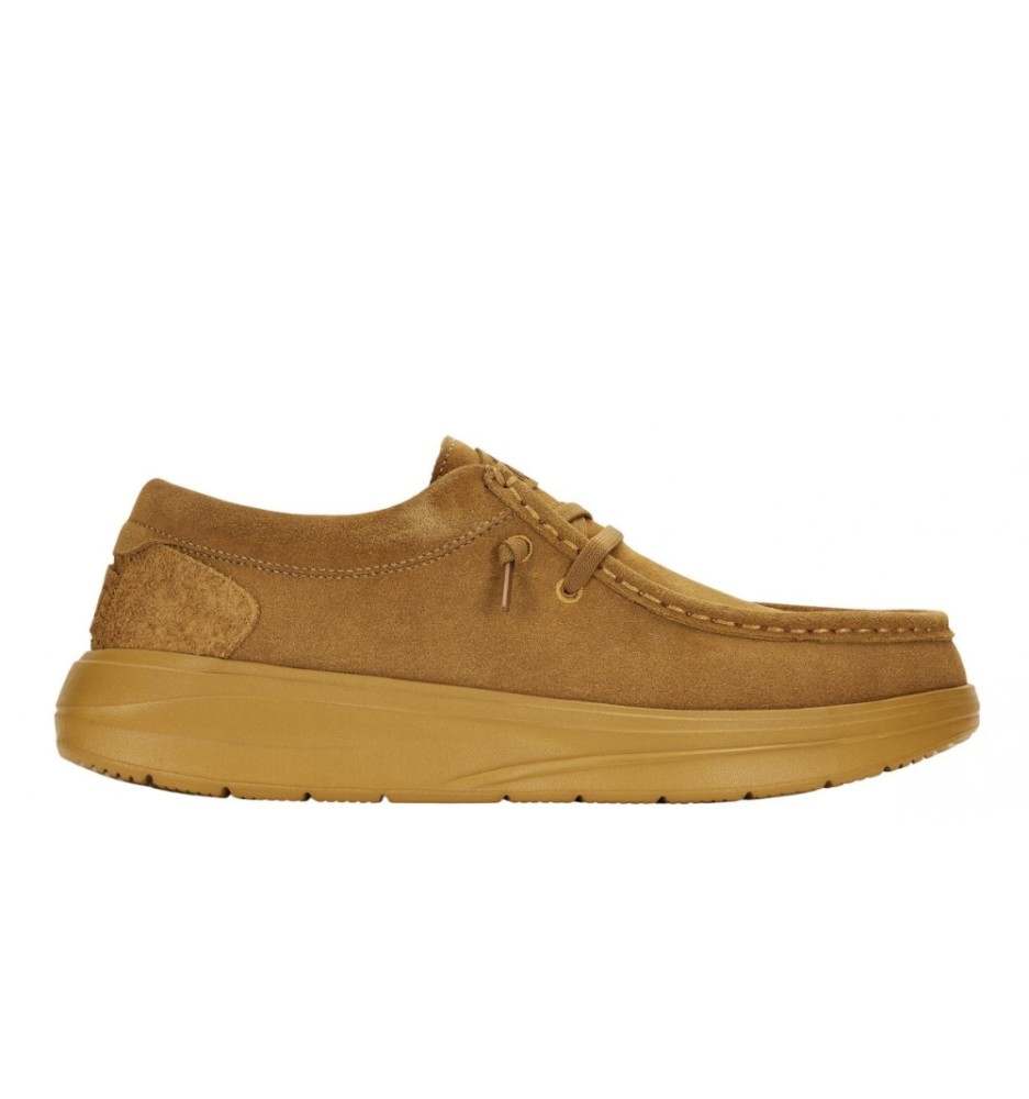 Scarpe Hey Dude Wally Xtra Suede Giallo Scuro HD.41975 77H