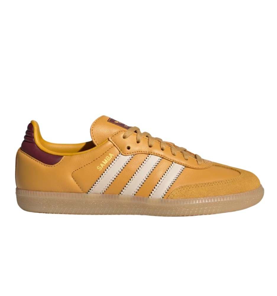 Scarpe Adidas Samba Og J Giallo Scuro E Bordeaux JI4470