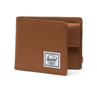 Portafoglio Herschel Roy Wallet Coin Rubber Marrone 30095-05033-OS