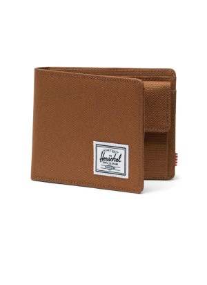 Portafoglio Herschel Roy Wallet Coin Rubber Marrone 30095-05033-OS