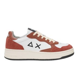 Scarpe Sun68 Big Basket Rust Bianco E Rosso Z44148 36