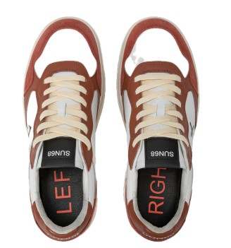 Scarpe Sun68 Big Basket Rust Bianco E Rosso | Sun68 | 