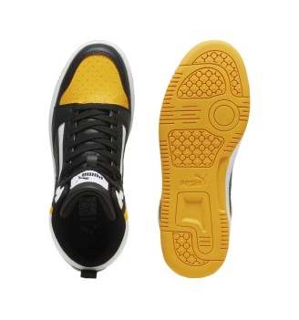 Scarpe Puma Rebound V6 Mid Jr Giallo E Nero | Puma | 