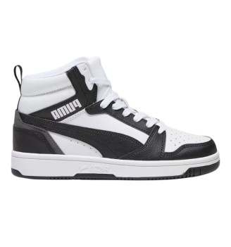 Scarpe Puma Rebound V6 Mid Jr Bianco E Nero 393831-01