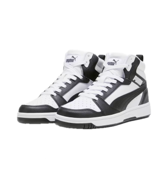Scarpe Puma Rebound V6 Mid Jr Bianco E Nero | Puma | 