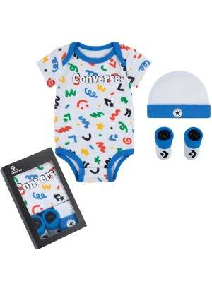 Completo Converse Rainbows 3 Pezzi Set Bianco NC0347 BIR