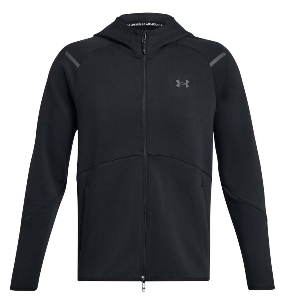 Felpa Under Armour Con Cappuccio E Zip Unstoppable Fleece Nero 1379806 001