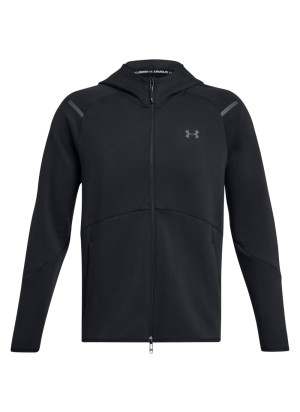 Felpa Under Armour Con Cappuccio E Zip Unstoppable Fleece Nero 1379806 001