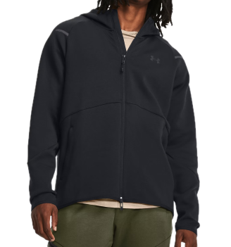 Felpa Under Armour Con Cappuccio E Zip Unstoppable Fleece Nero | Under Armour | 