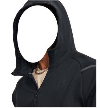 Felpa Under Armour Con Cappuccio E Zip Unstoppable Fleece Nero | Under Armour | 