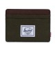 Porta Carte Herschel Charlie Cardholder Verde Scuro e Marrone 30065-04488-OS