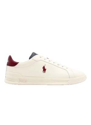 Scarpe Polo Ralph Lauren Heritage Court II Bianco E Rosso 809949791003