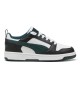 Scarpe Puma Rebound V6 Lo Jr Nero e Verde Scuro 393833-15