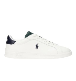 Scarpe Polo Ralph Lauren Heritage Court II Bianco Blu E Verde 809949791002