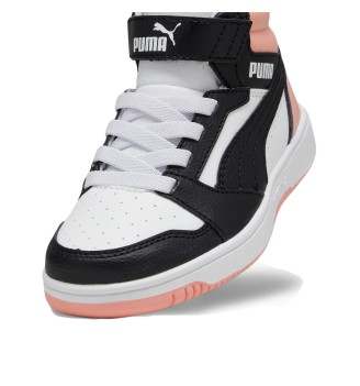 Scarpe Puma Rebound V6 Mid Ac Ps Kids Nero E Pesca | Puma | 