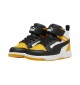 Scarpe Puma Rebound V6 Mid Ac Ps Kids Nero E Giallo | Puma | 