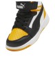 Scarpe Puma Rebound V6 Mid Ac Ps Kids Nero E Giallo | Puma | 