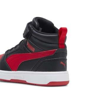 Scarpe Puma Rebound V6 Mid Ac Ps Kids Nero E Rosso | Puma | 