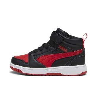 Scarpe Puma Rebound V6 Mid Ac Ps Kids Nero E Rosso | Puma | 